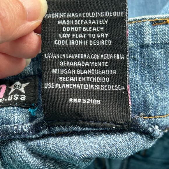 Y2K Bubblegum American Flavour Low Rise Flair Bottom Jeans Sz 3/4 - Picture 10 of 16